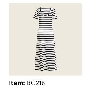 Jcrew Ivory and Navy Dress XXS